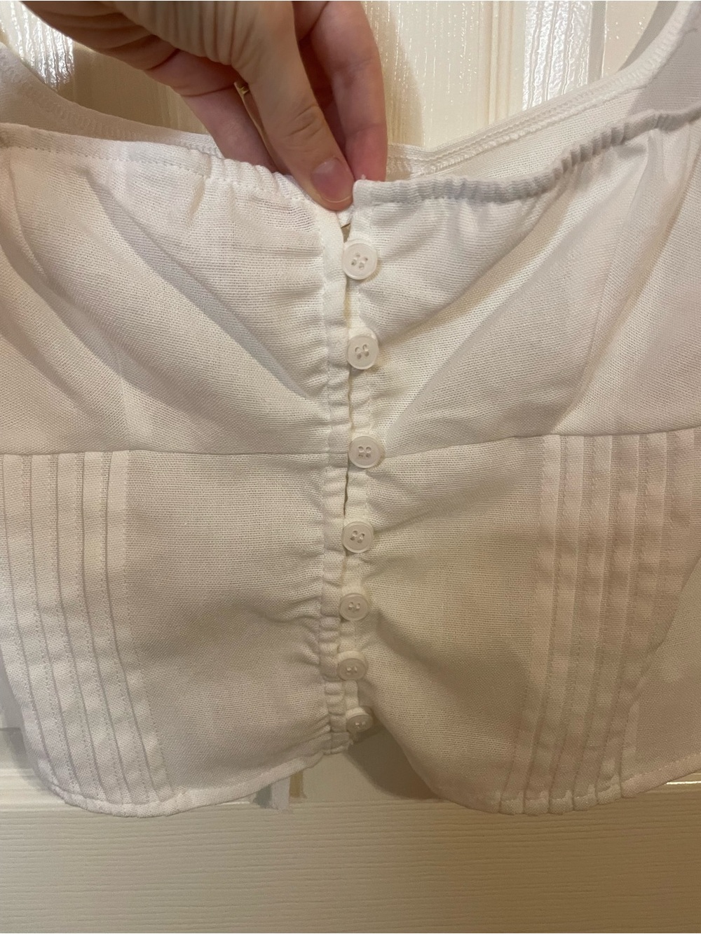 Peppermayo Xanthe Bustier Top in Ivory Mist Size 2 NWT - Picture 7 of 12